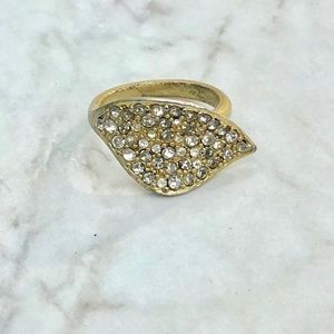 Chloe + Isabel Pave Leaf Ring
